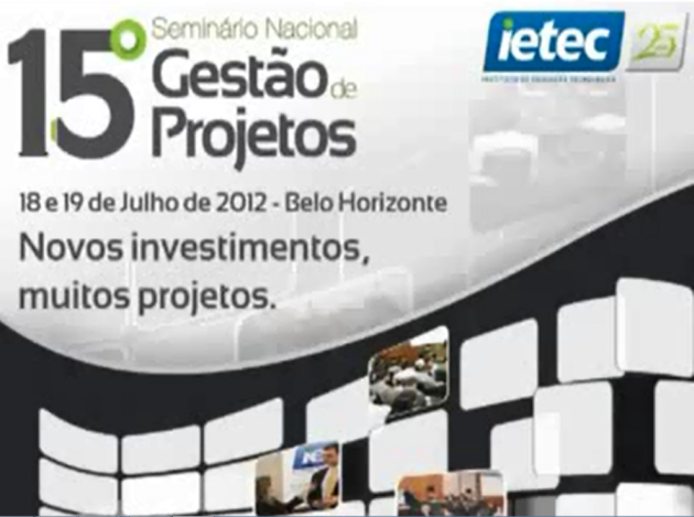 15º Seminário Nacional de Gestão de Projetos - 2012